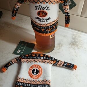 Bottle sweaters. For wine, soda, titos. Dog Lovers.